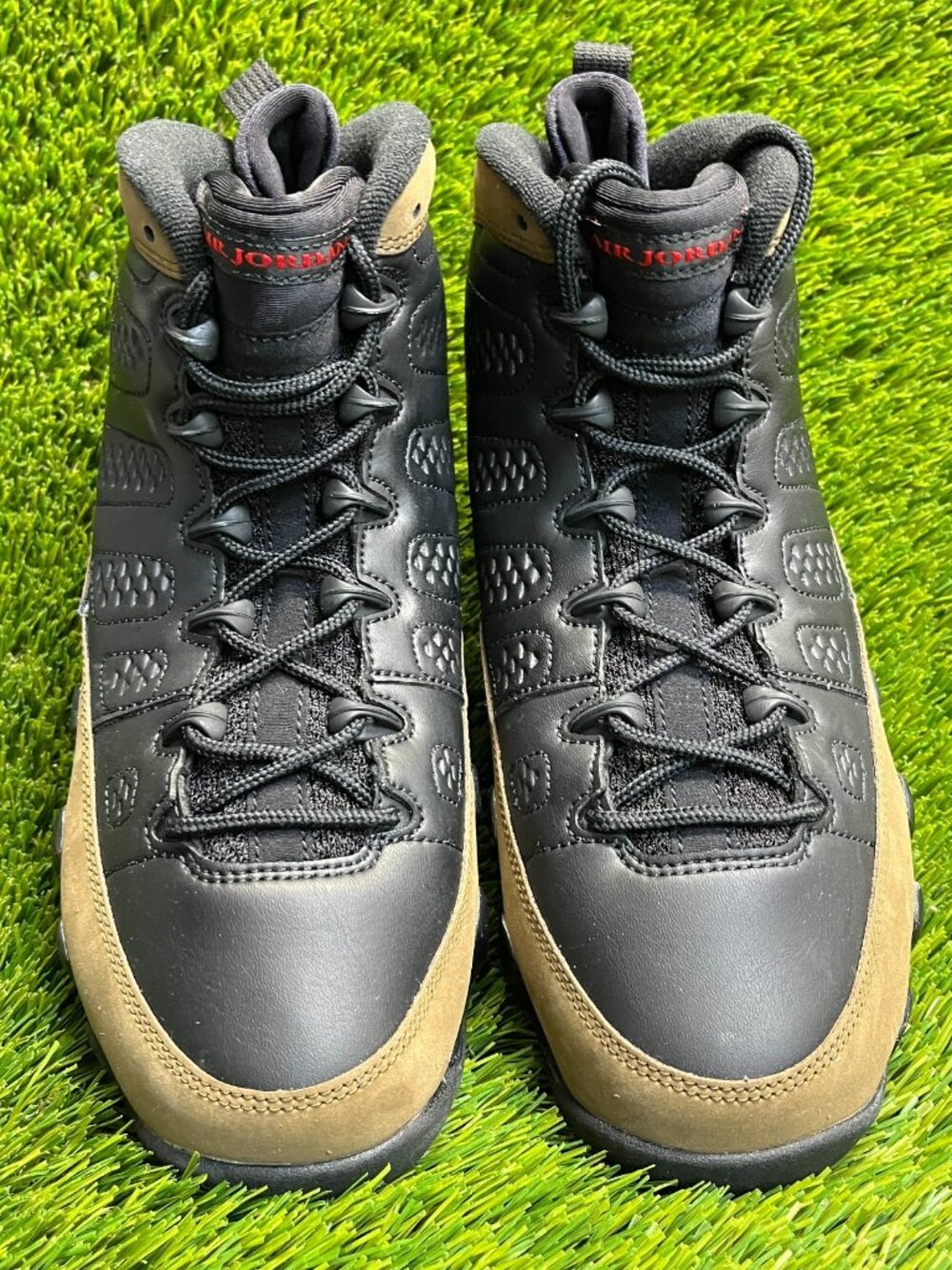 Nike Air Jordan 9 Retro Boys Size 6.5Y Black Olive Basketball Shoes Sneakers - Picture 5 of 10